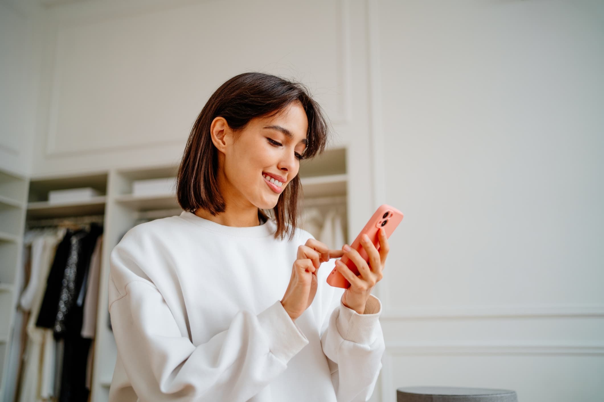 Woman on her cell phone